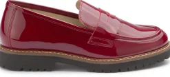 Slipper|Horsch Schuhe Loafer in Untergrößen Rot