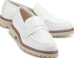 Slipper|Horsch Schuhe Loafer in Untergrößen Weiß