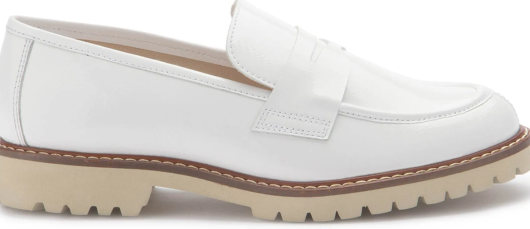 Slipper|Horsch Schuhe Loafer in Untergrößen Weiß