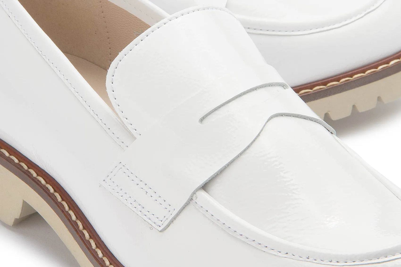 Slipper|Horsch Schuhe Loafer in Untergrößen Weiß