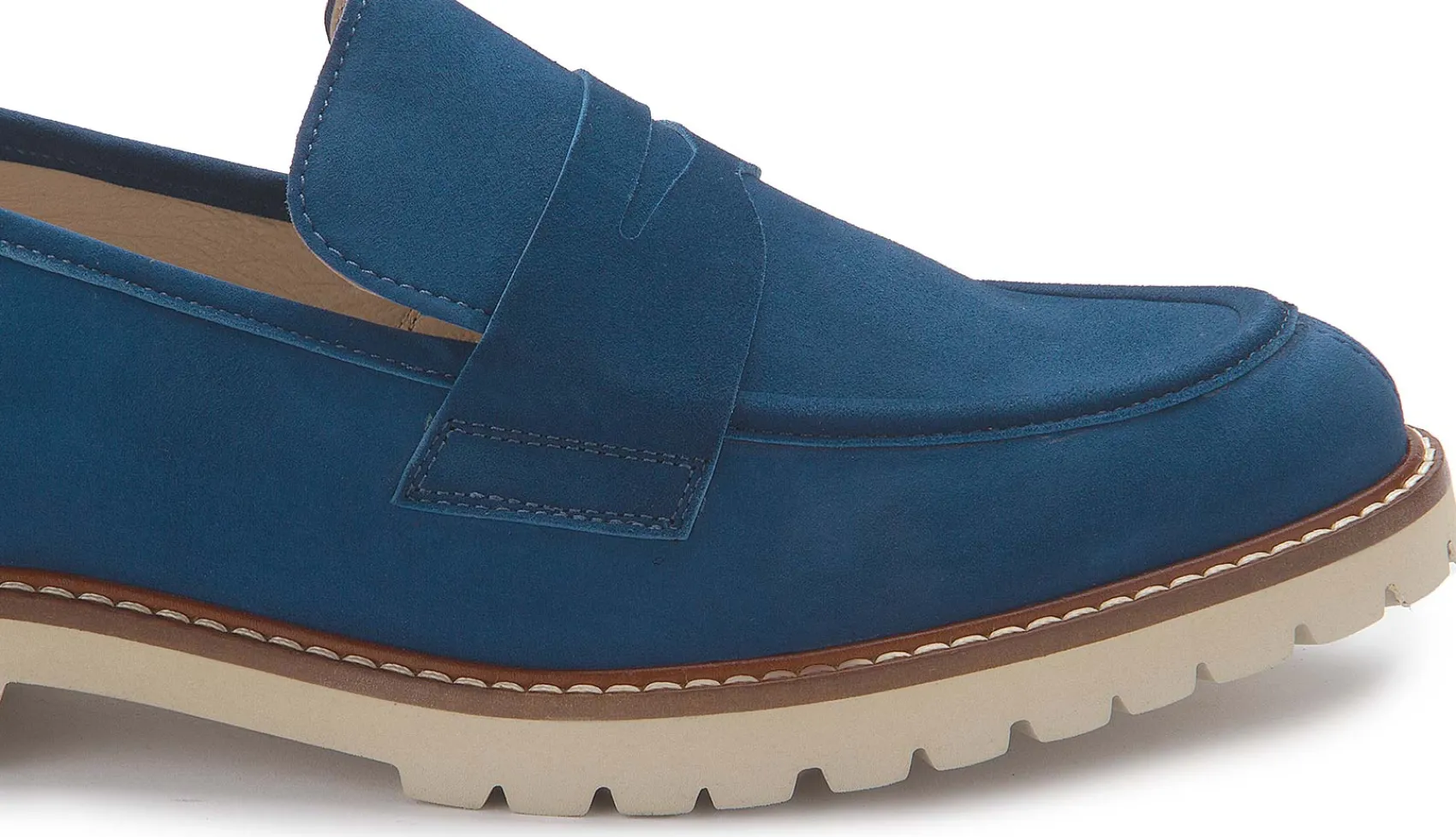 Slipper|Horsch Schuhe Loafer in Untergrößen Blau