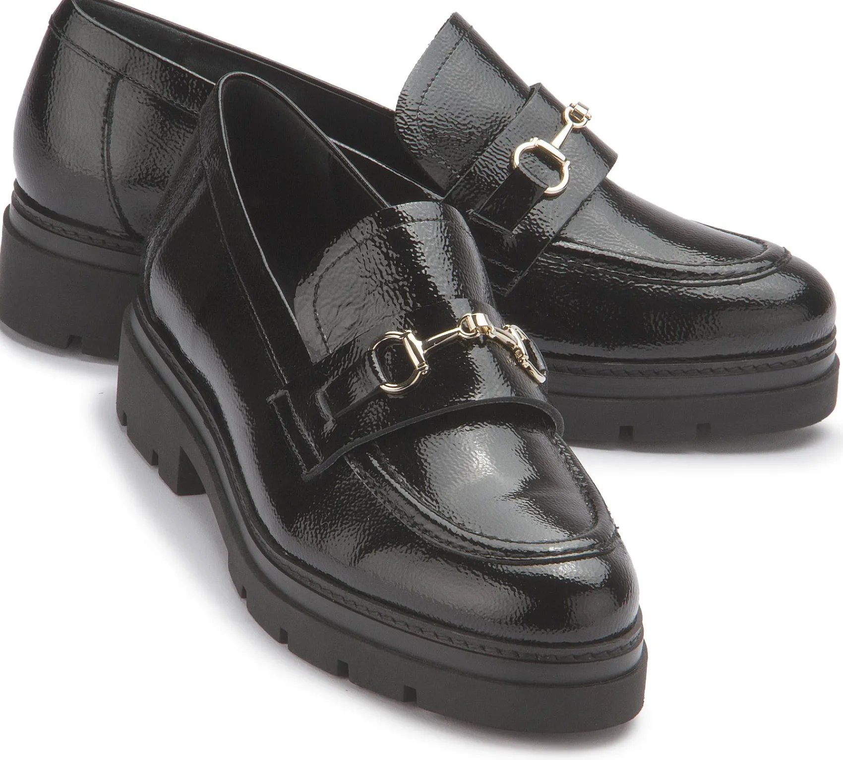 Slipper|Horsch Schuhe Loafer in Untergrößen Schwarz