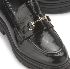Slipper|Horsch Schuhe Loafer in Untergrößen Schwarz