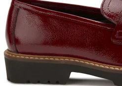 Slipper|Horsch Schuhe Loafer in Untergrößen Rot