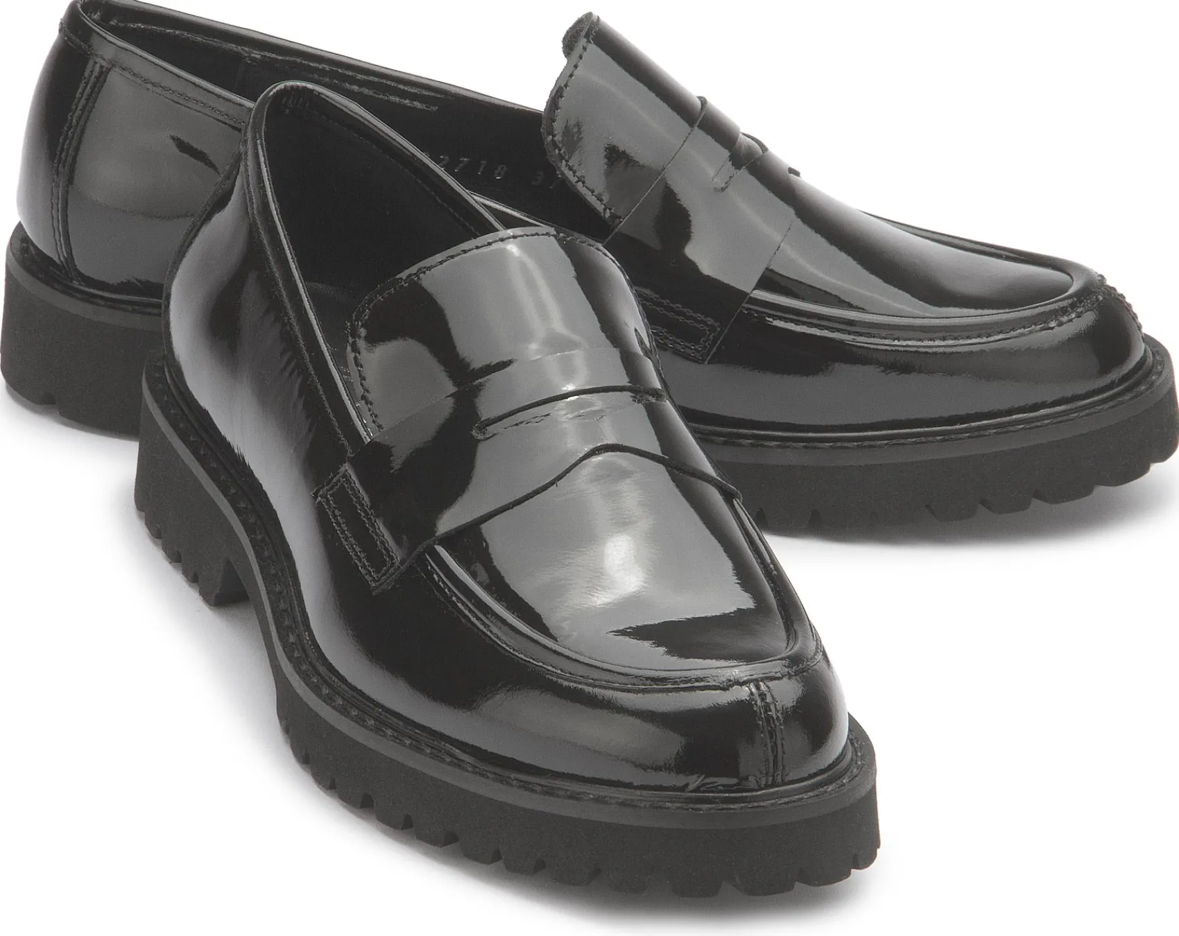 Slipper|Horsch Schuhe Loafer in Untergrößen Schwarz