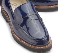 Slipper|Horsch Schuhe Loafer in Untergrößen Blau
