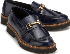 Slipper|Horsch Schuhe Loafer in Untergrößen Blau