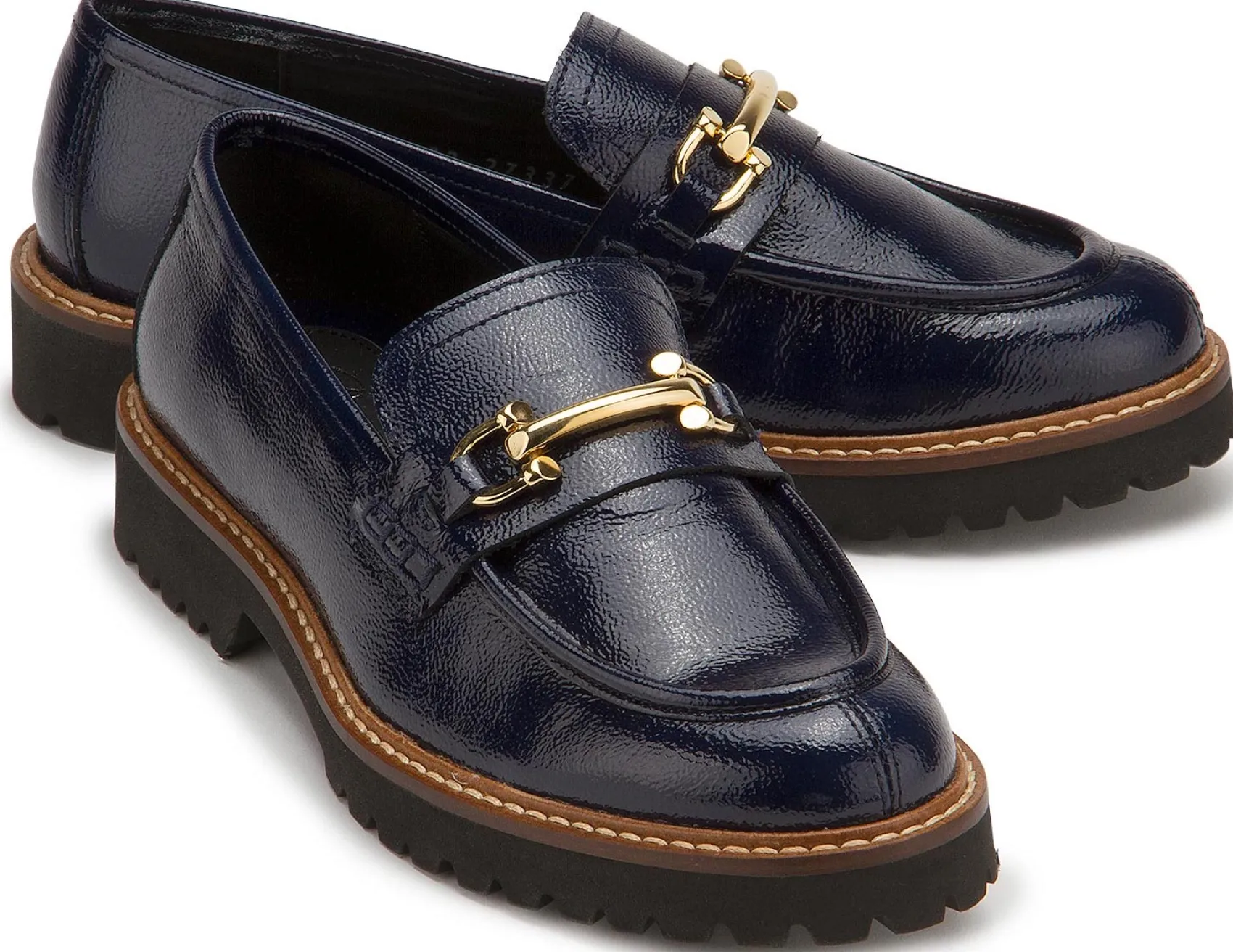 Slipper|Horsch Schuhe Loafer in Untergrößen Blau