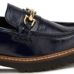 Slipper|Horsch Schuhe Loafer in Untergrößen Blau