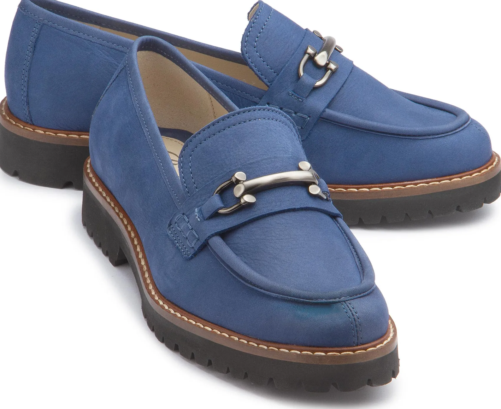 Slipper|Slipper|Horsch Schuhe Loafer in Untergrößen Blau