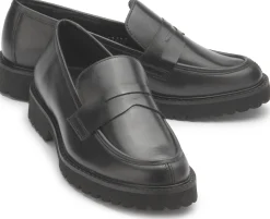 Slipper|Horsch Schuhe Loafer in Untergrößen Schwarz
