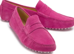 Slipper|Horsch Schuhe Mokassin in Übergrößen Pink