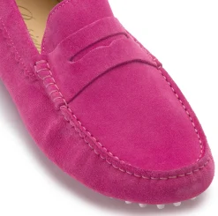 Slipper|Horsch Schuhe Mokassin in Übergrößen Pink