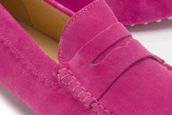 Slipper|Horsch Schuhe Mokassin in Übergrößen Pink