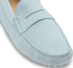 Slipper|Horsch Schuhe Mokassin in Übergrößen Blau