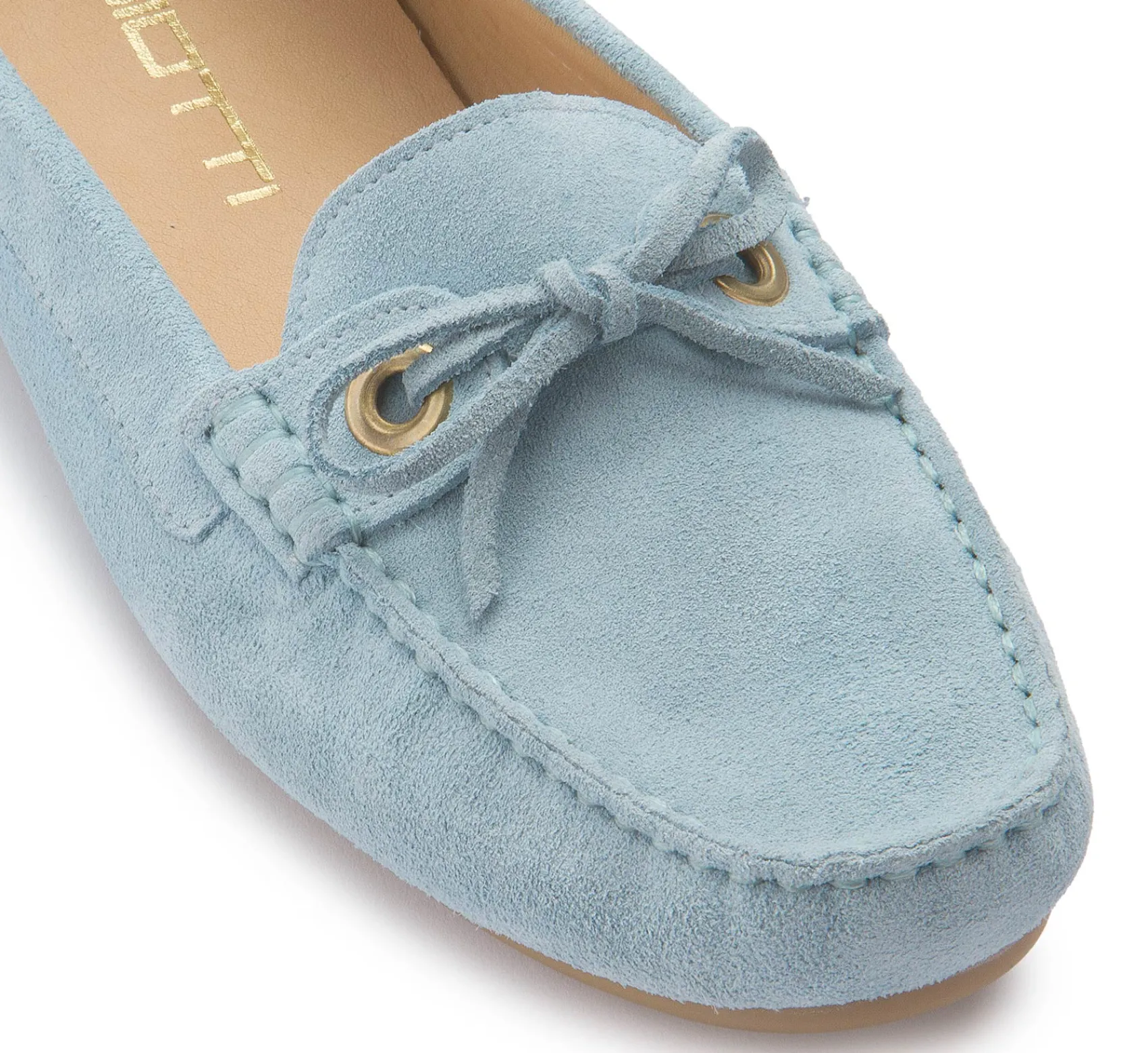 Slipper|Horsch Schuhe Mokassin in Übergrößen Blau