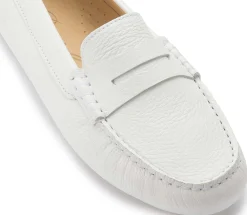 Slipper|Horsch Schuhe Mokassin in Übergrößen Weiß