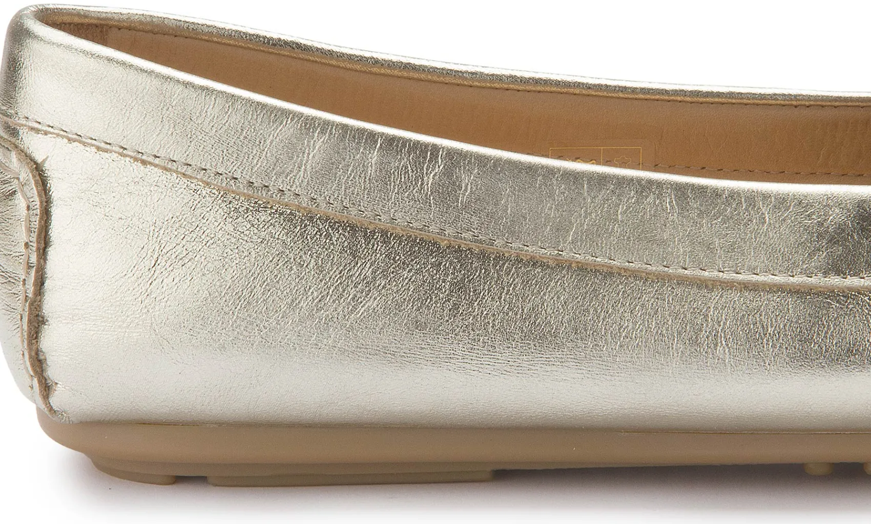 Slipper|Horsch Schuhe Mokassin in Übergrößen Gold