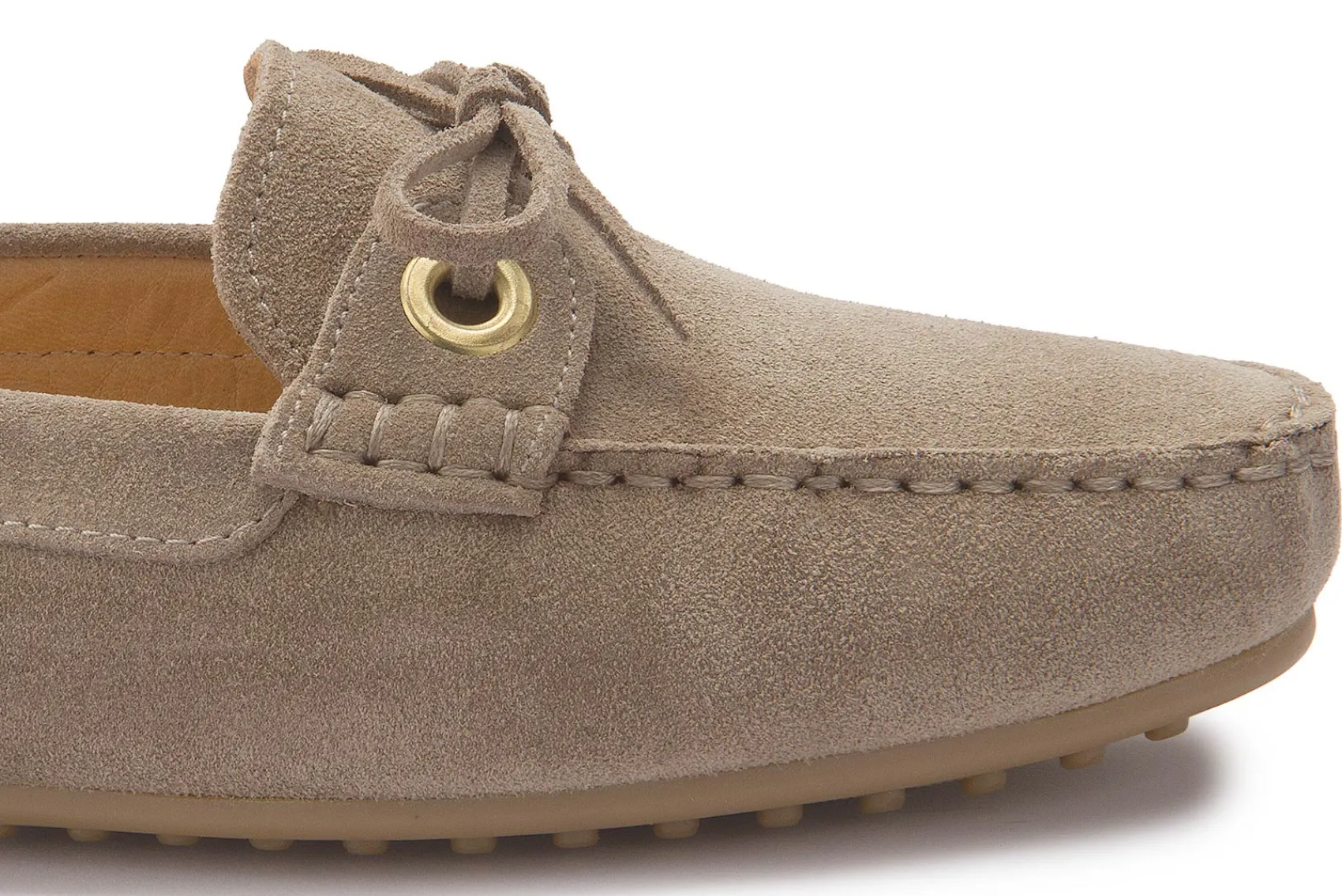 Slipper|Horsch Schuhe Mokassin in Übergrößen Beige