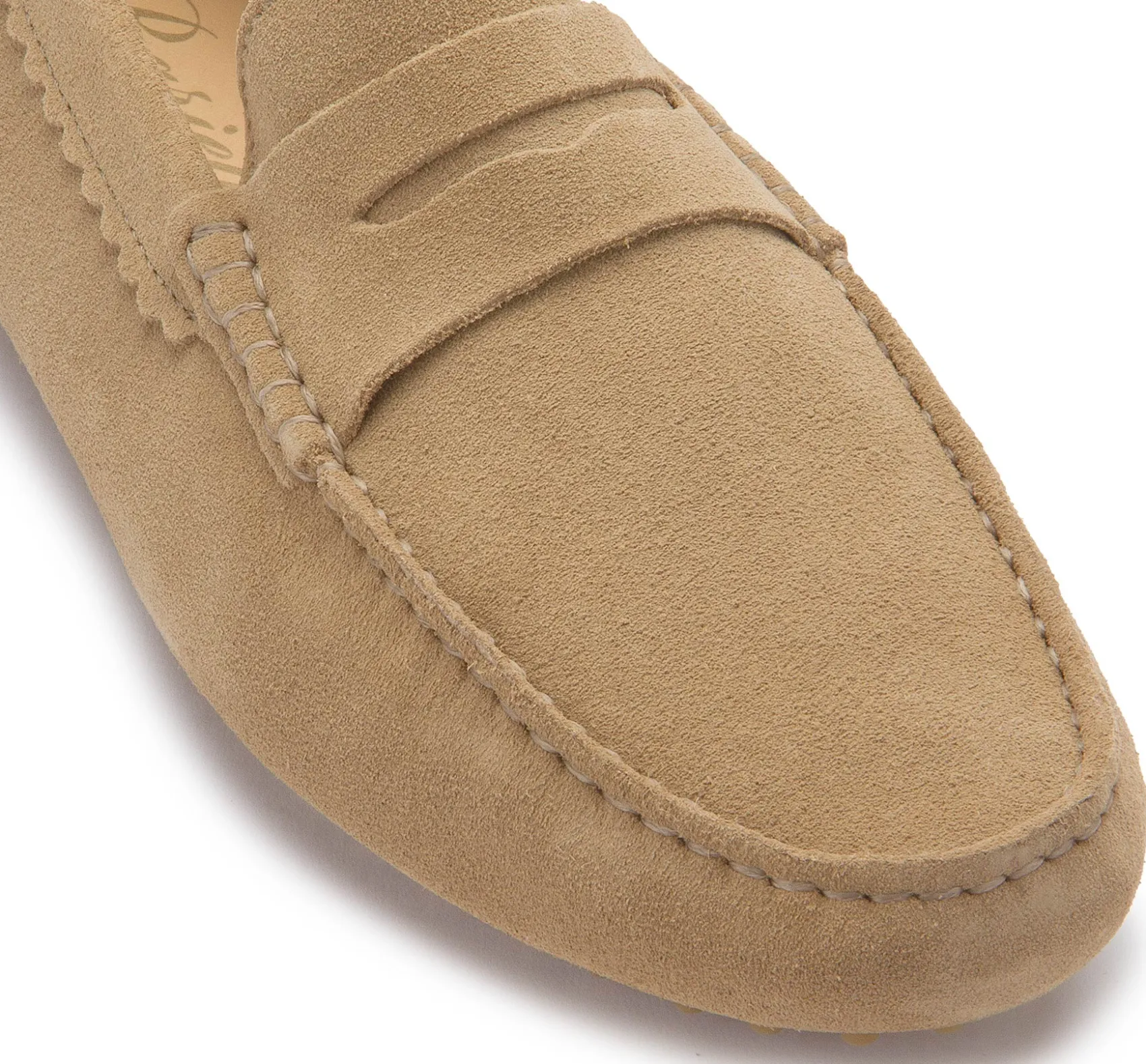 Slipper|Horsch Schuhe Mokassin in Übergrößen Beige