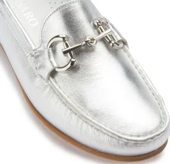 Slipper|Horsch Schuhe Mokassin in Übergrößen Weiß