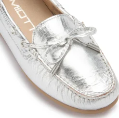 Slipper|Horsch Schuhe Mokassin in Untergrößen Silber