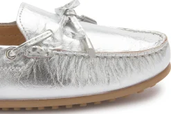 Slipper|Horsch Schuhe Mokassin in Untergrößen Silber