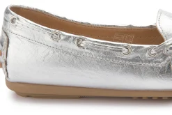 Slipper|Horsch Schuhe Mokassin in Untergrößen Silber