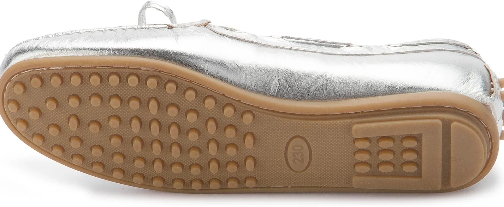 Slipper|Horsch Schuhe Mokassin in Untergrößen Silber
