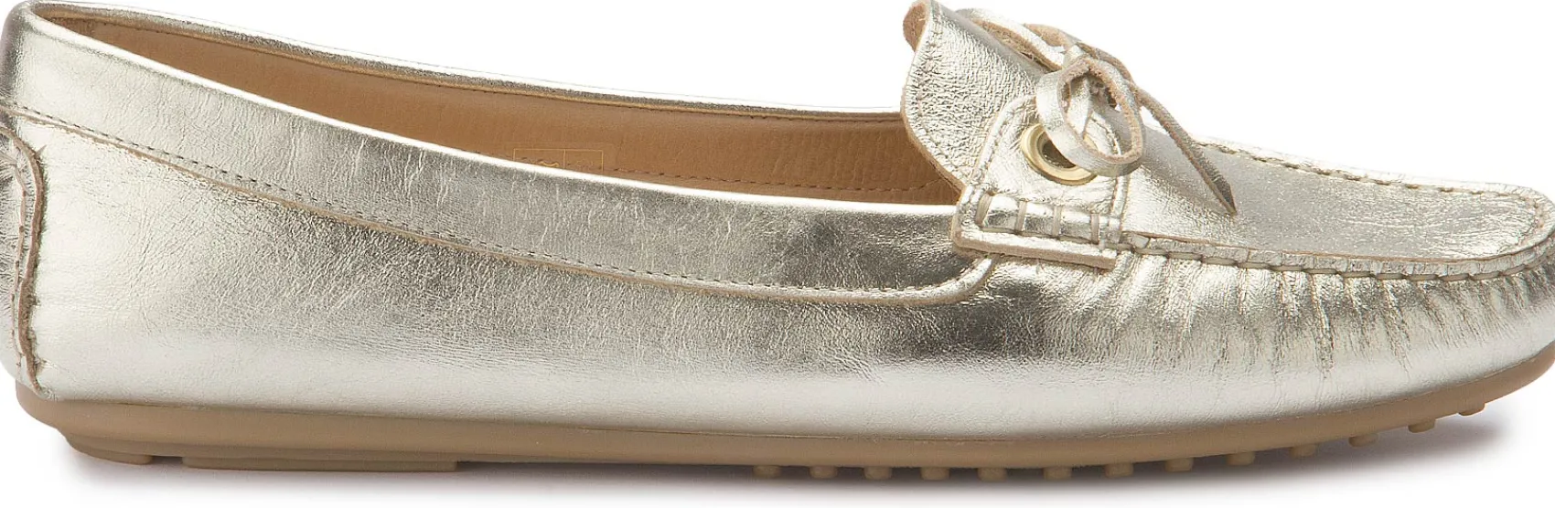 Slipper|Horsch Schuhe Mokassin in Untergrößen Gold