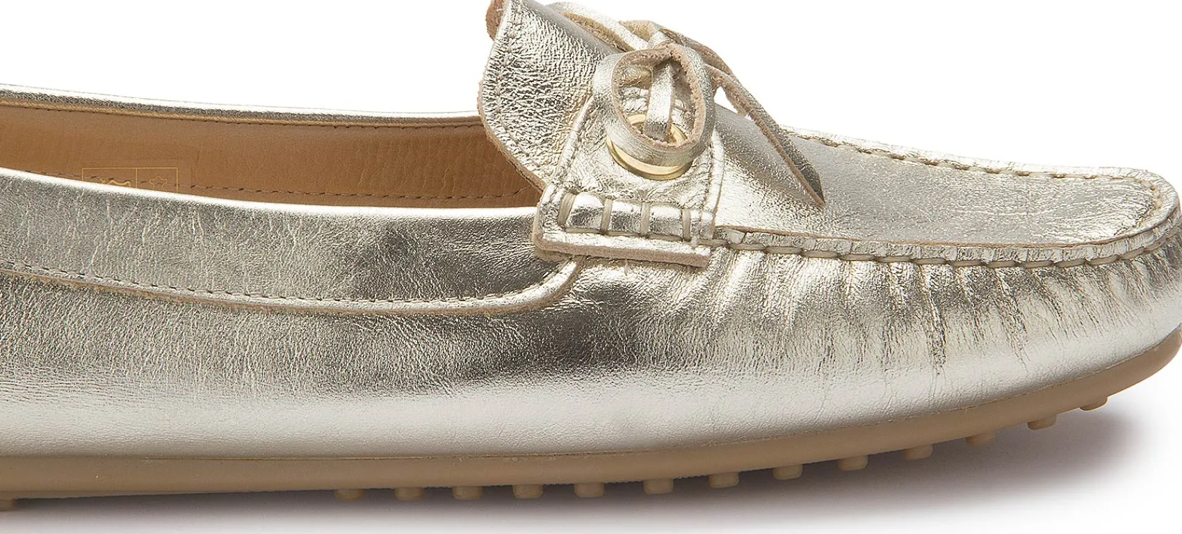Slipper|Horsch Schuhe Mokassin in Untergrößen Gold