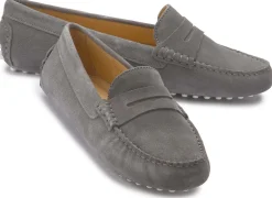 Slipper|Horsch Schuhe Mokassin in Untergrößen Grau