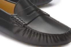 Slipper|Horsch Schuhe Mokassin in Untergrößen Schwarz