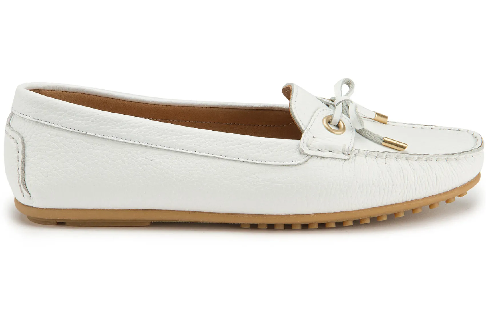 Slipper|Horsch Schuhe Mokassin in Untergrößen Weiß