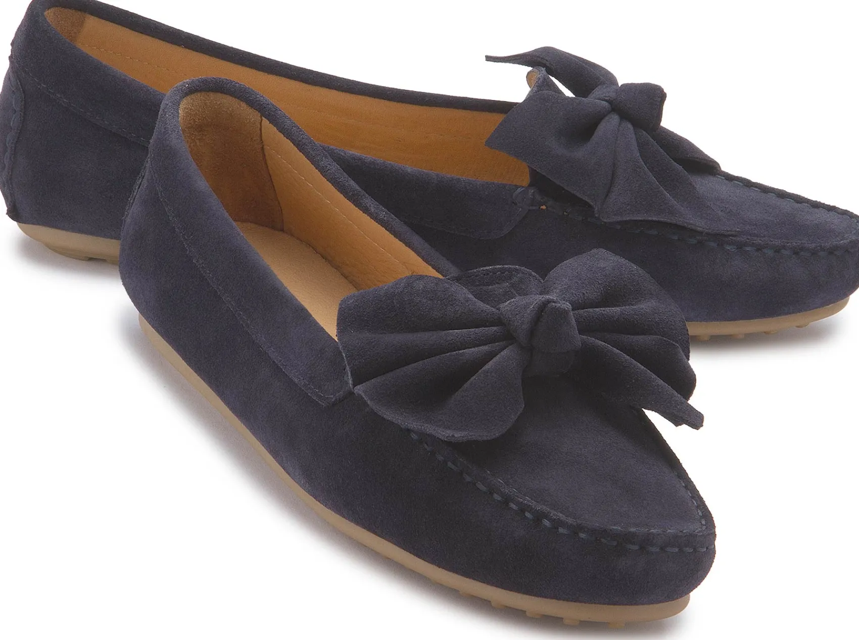 Slipper|Horsch Schuhe Mokassin in Untergrößen Blau