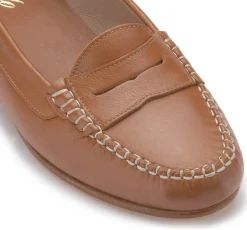 Slipper|Carlen Shoes Mokassin in Untergrößen Braun