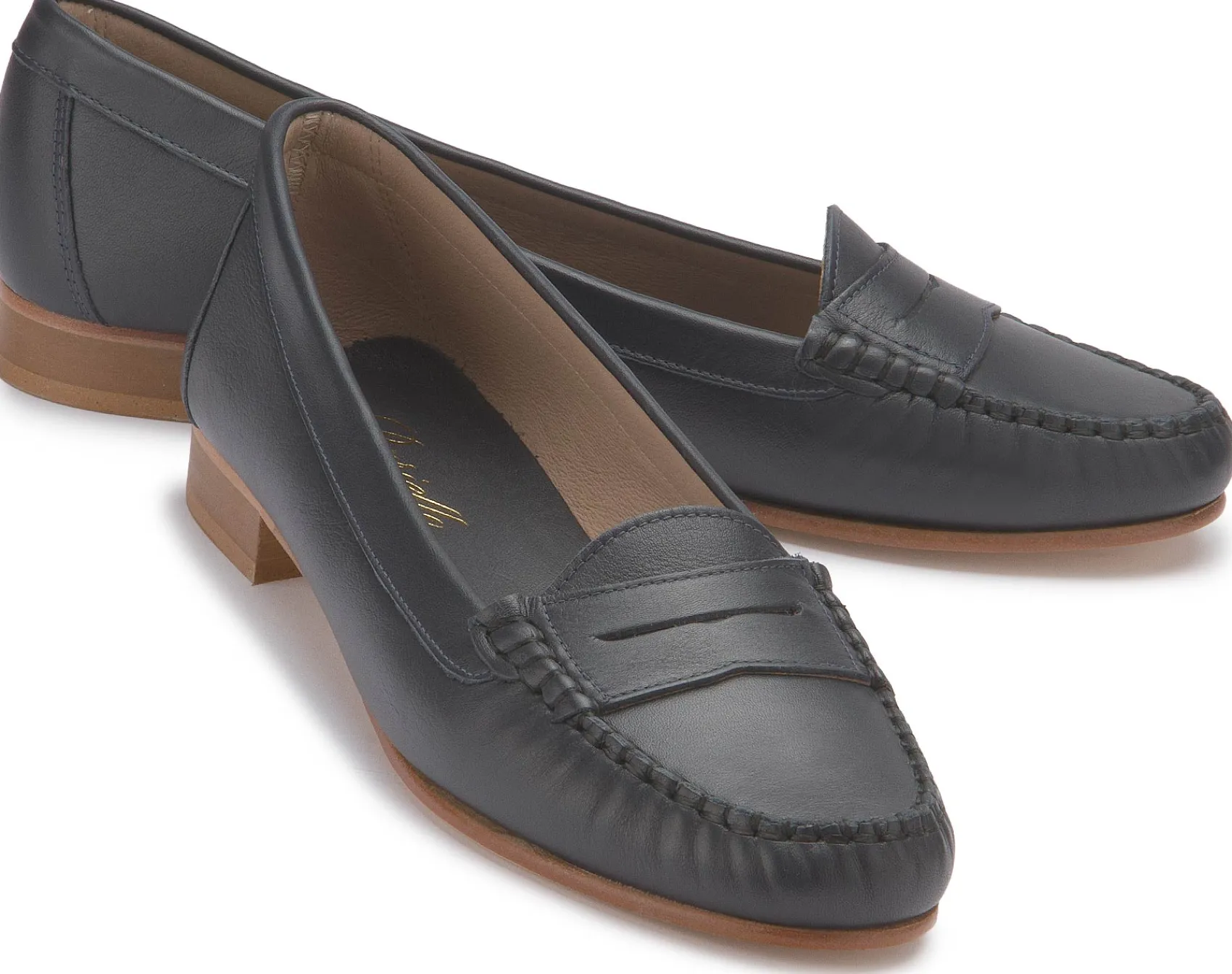 Slipper|Carlen Shoes Mokassin in Untergrößen Blau