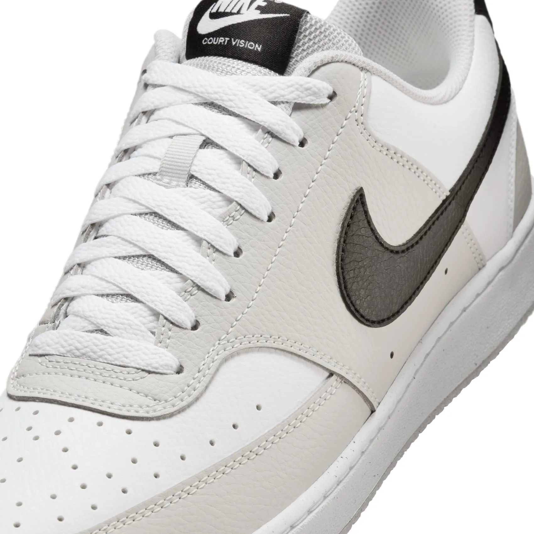 Sneaker|Schnürschuhe|nike Court Vision Low in Übergrößen Grau