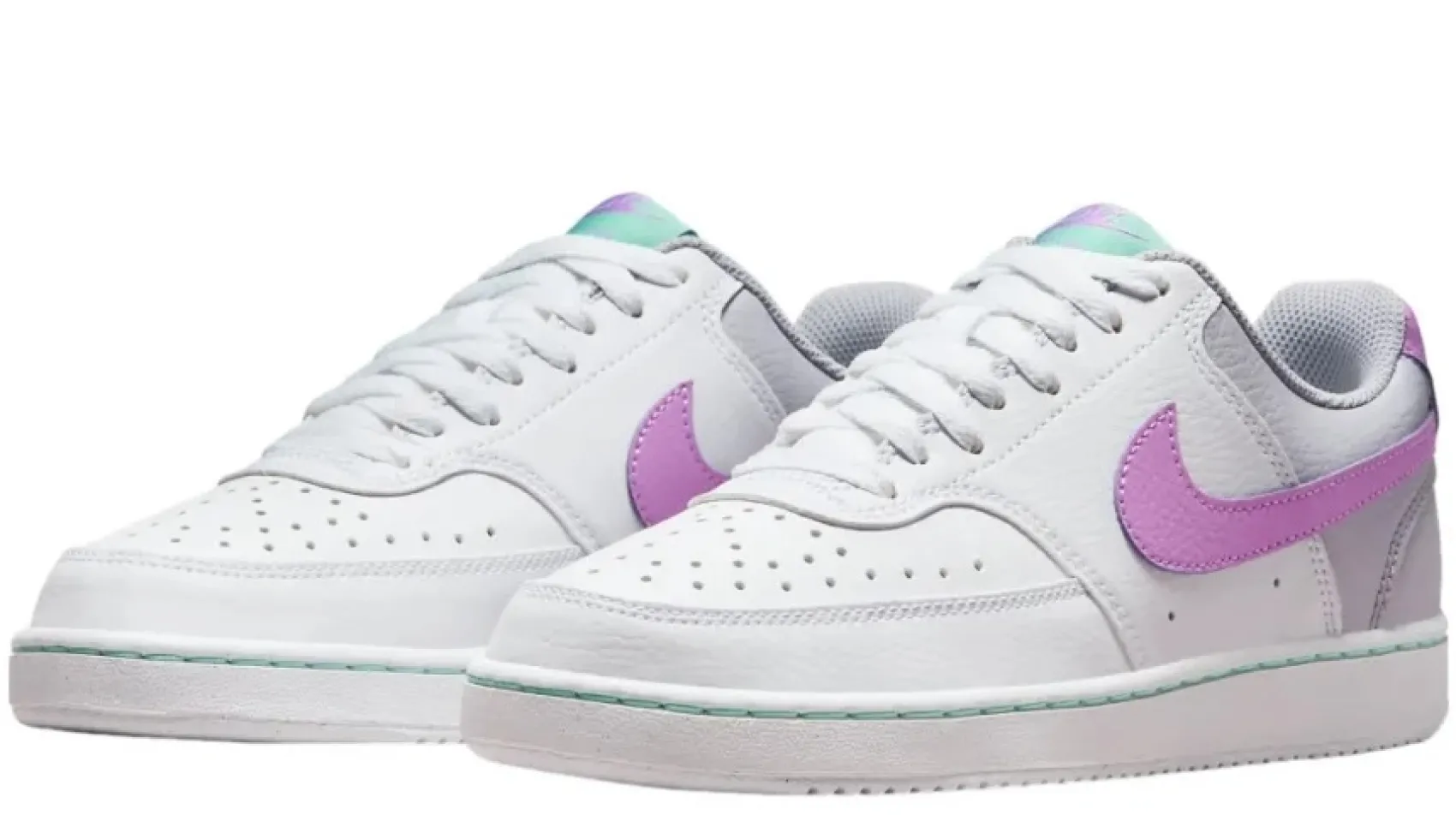 Sneaker|Schnürschuhe|Nike Damen Nike Court Vision Low Next Nature in Übergrößen Weiß