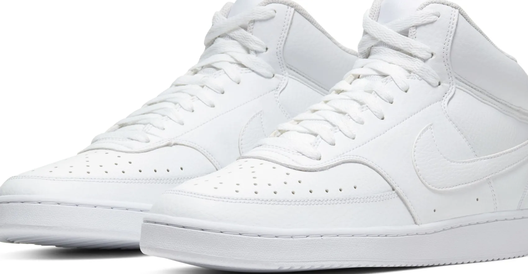 Sneaker|Schnürschuhe|nike Court Vision Mid in Übergrößen Weiß