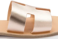 Pantoletten|Horsch Schuhe Pantolette in Übergrößen Gold