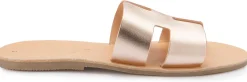 Pantoletten|Horsch Schuhe Pantolette in Übergrößen Gold