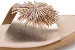 Pantoletten|Horsch Schuhe Pantolette in Übergrößen Gold