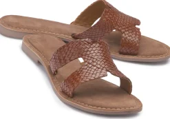 Sandalen|Pantoletten|Horsch Schuhe Pantolette in Übergrößen Braun