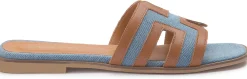 Sandalen|Pantoletten|Horsch Schuhe Pantolette in Übergrößen Blau