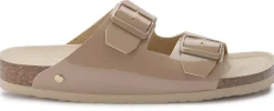 Sandalen|Pantoletten|Horsch Schuhe Pantolette in Übergrößen Beige