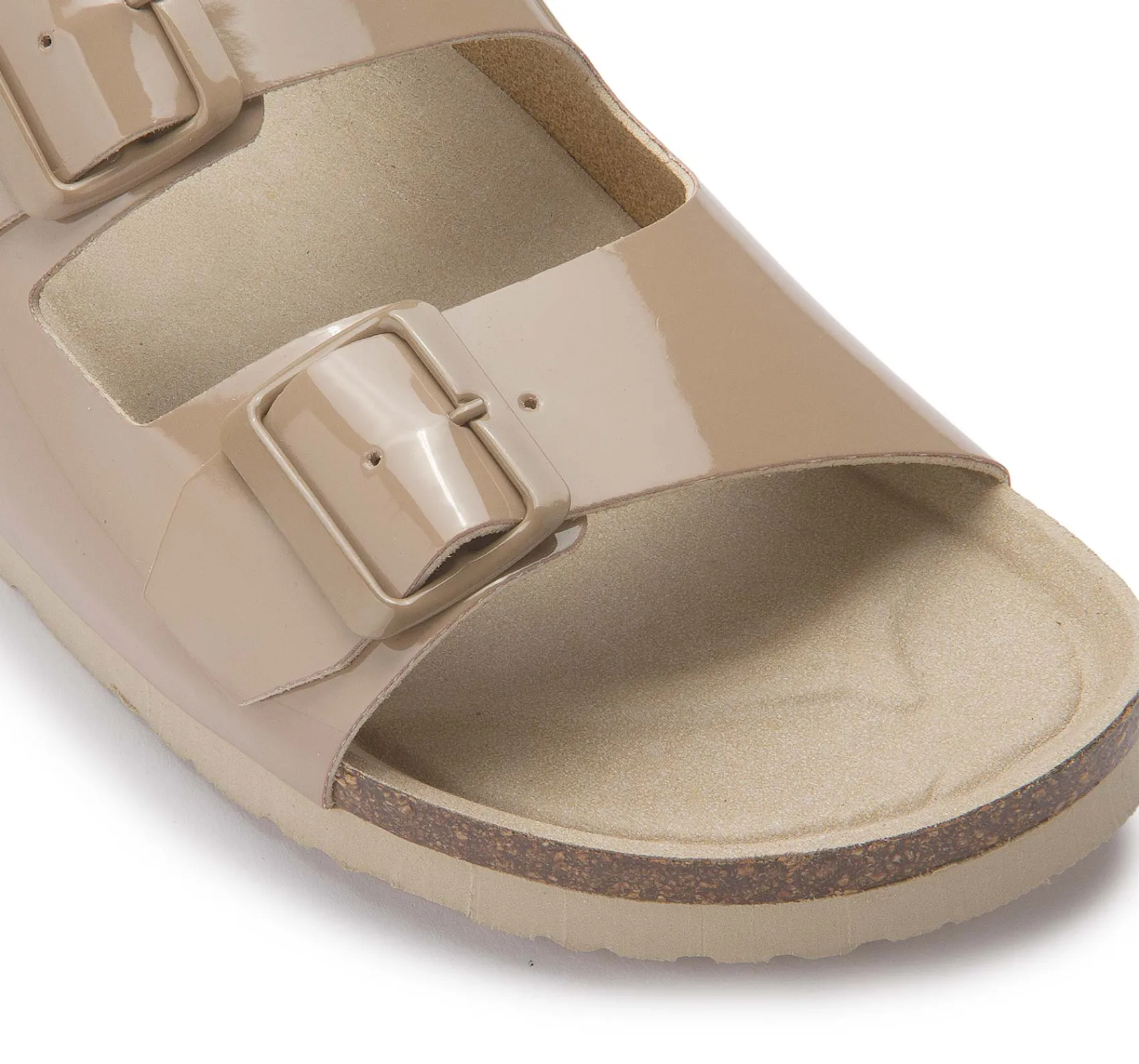 Sandalen|Pantoletten|Horsch Schuhe Pantolette in Übergrößen Beige