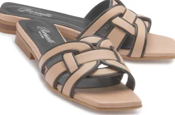 Sandalen|Pantoletten|Horsch Schuhe Pantolette in Übergrößen Beige