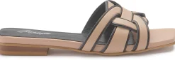 Sandalen|Pantoletten|Horsch Schuhe Pantolette in Übergrößen Beige
