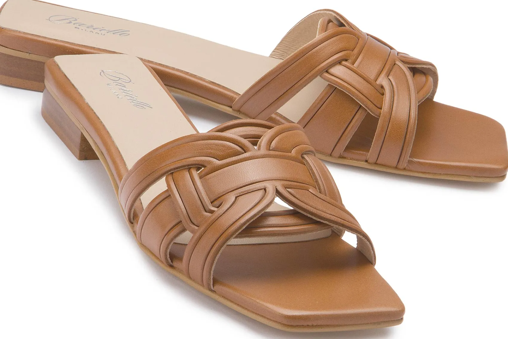 Sandalen|Pantoletten|Horsch Schuhe Pantolette in Übergrößen Braun